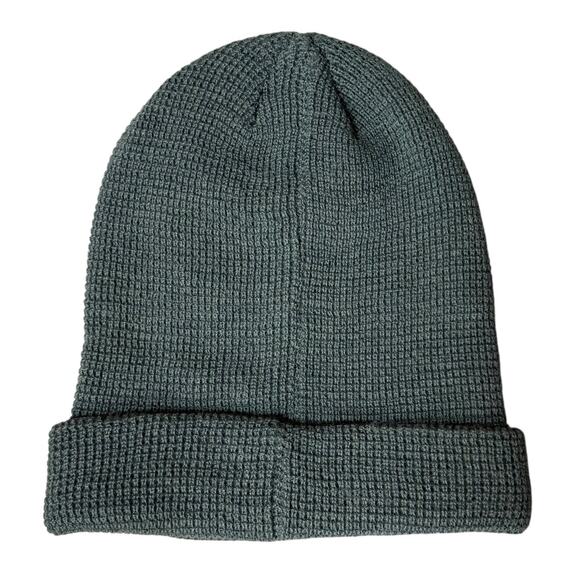 Vuori Alpine Waffle Knit Beanie Grey Ski Hat OS Unisex NWOT - Picture 2 of 6